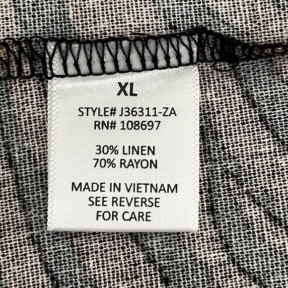 Lipslide Blazer Jacket XL Linen Blend Lightweight NWOT - Picture 10 of 11